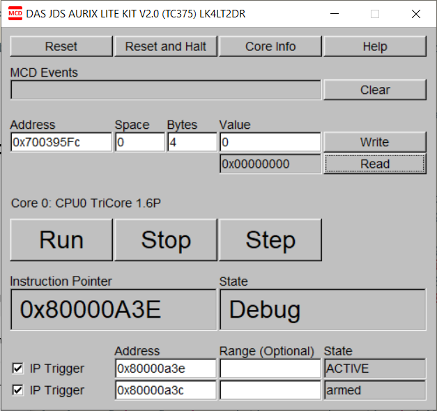 Reading value of local variable y